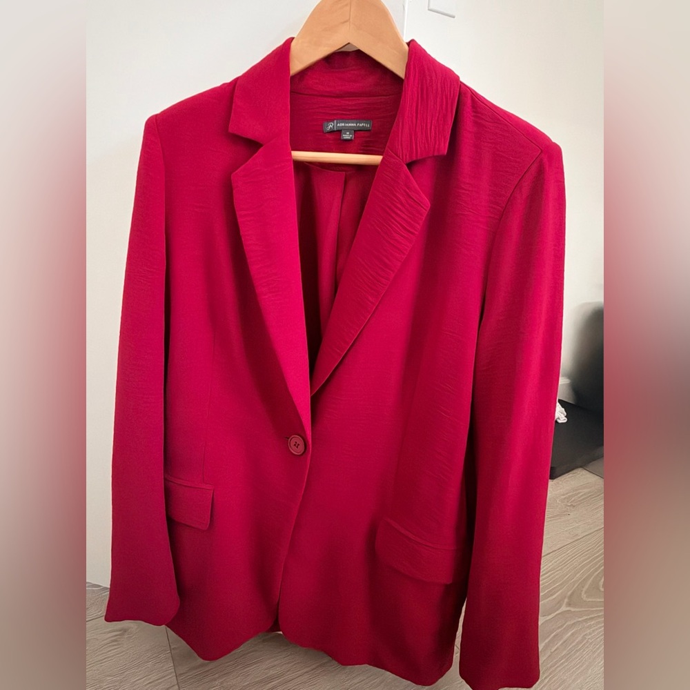 Adrianna Papell Rich Red Blazer